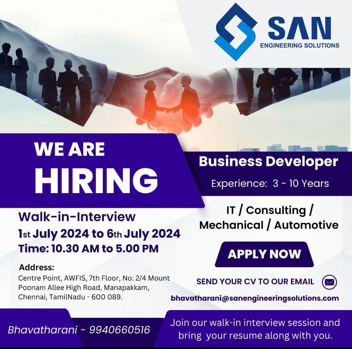 SAN job opportunities 2024